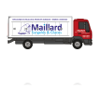 Réalisation du lettrage d'un camion pour les surgelés Maillard